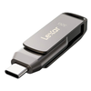 Lexar | 2 viename USB atmintinė, kurios skaitymo greitis siekia 100 MB/s | „JumpDrive Dual Drive D400“ | 32 GB | C ir A tipo USB 3.1 | Pilkas