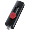 Lexar | Flash Drive | JumpDrive D300 | 64 GB | USB Type-C/Type-A | Juodas/Raudona