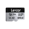 Lexar Silver Plus 64GB Micro SDXC atminties kortelė
