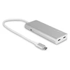 LMP USB-C Hub USB 3.0 (3.1 Gen 1) jungtys quantity 4, Aliuminio, USB 3.0 (3.1 Gen 1) Type-C jungtys quantity 3, Sidabrinis