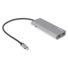 LMP USB-C Hub USB 3.0 (3.1 Gen 1) jungtys 4 kiekis, Aliuminio, USB 3.0 (3.1 Gen 1) Type-C jungtys 3 kiekis, Kosminė pilka