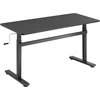 LogiLink Manually adjustable sit-stand desk EO0027 | 70-117 cm | Maximum load weight 40 kg | Juodas