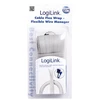LOGILINK KAB0007 LOGILINK - Lankstus kabelių laikiklis, pilka