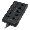 LOGILINK UA0125 LOGILINK – 10 prievadų USB2.0 šakotuvas su jungikliu ON / OFF