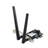 Asus PCE-AX1800 Bevielio ryšio adapteris, Dviejų juostų PCI-E WiFi 6 (802.11ax). Palaiko Bluetooth 5.2, WPA3 tinklo apsaugą, OFDMA ir MU-MIMO