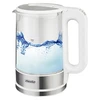 Mesko | Virdulys | MS 1301w | Electric | 1850 W | 1.7 L | Glass | 360° rotational base | Baltas