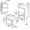 Bosch BFL523MB3 Serija 2, Įmontuojamoji mikrobangų krosnelė, Juodas