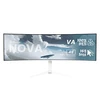 Monitorius Arozzi Nova | 49 " | VA | 32:9 | 165 Hz | 4 ms | 5120 x 1440 pikselių | 350 cd/m² | HDMI jungtys quantity 2 | Baltas