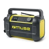 Muse | M-928 BTY | Jobsite Radio speaker | Atsparus vandeniui | Bluetooth | Belaidė jungtis | Portable | NFC features | Juodas/Geltona