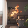 Sieninis šviestuvas Nanoleaf | Elementų medžio išvaizdos šešiakampių išplėtimo paketas (3 panelės) | Šaunus Baltas + Šiltas Baltas