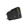 NATEC RIBERA GAN SLIM MAINS CHARGER 1× USB-A + 1× USB-C 20W Juodas