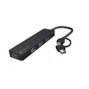 Natec USB 3.0 HUB, Mayfly, 4-Port, Juodas | Natec | USB 3.0 HUB, Mayfly, 4-Port | Moth NHU-1342 | Juodas | 0.15 m