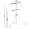 Laikiklis ONE For ALL | Floor stand | WM 7472 | Turn | 32-65 " | Maximum weight (capacity) 30 kg | Light
