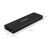 Orico NVMe M.2 SSD Enclosure PRM2-C3-BK-BP M.2, Portable SSD Case, USB 3.1 Type-C
