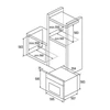 Mikrobangų krosnelė CATA | Oven | MD 6106 X | 60 L | Multifunctional | AquaSmart | Touch control | Convection | Height 59.5 cm | Plotis 59.5 cm | Nerūdijantis plienas