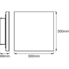 Ledvance SMART+ WiFi Planon Frameless Square RGBW | Derinamas Baltas/RGB