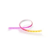 Philips Hue Lightstrip apšvietinimo ilginimo juostelė, 1 m., Baltos spalvos su įvairiaspalve šviesa