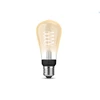 Philips Hue W 7.2W Filament ST64 E27 | E27 | 7 W | Minkštas baltas 2100K | Bluetooth ir Zigbee