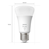 Philips Hue W 9W A60 E27, 4vnt pakuotė | E27 | 9 W | Šiltas Baltas 2700K | Bluetooth ir Zigbee