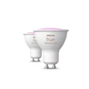 Philips Hue Smart Spotlight, 2vnt pakuotė | GU10 | 4,2 W | Šiltas iki šaltas baltas ir spalvotas