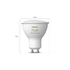 Philips Hue WCA Starter Kit 4,3W GU10 3vnt, Tiltas, Jungiklis | GU10 | 4,3 W | RGBW 2000-6500K | Bluetooth ir Zigbee