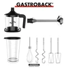 Plakiklis Gastroback Design Hand Mixer Pro 40983 Nerūdijantis plienas/Juodas, Hand mixer, 500 W, Greičių skaičius 5, Shaft material Nerūdijantis plienas, Mini chopper,