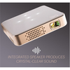 Projektorius Kodak Portable Series Luma 75 RODPJS75 nHD 640 x 360, 25 ANSI liumenai, 1300:1, Baltas/Gold,