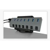 Icy Box Raidsonic IB-MSA106-HH stalo gnybtas stebulėms ir lizdų juostelėms, Juodas