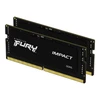 RAM „Kingston KF564S38IBK2-32“ 32 GB 6400 MT/s DDR5 CL38 SODIMM (2 komplektai) FURY Impact PnP | Kingstonas