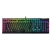 Mechaninė žaidimų klaviatūra Razer BlackWidow V4 X, US išdėstymas, geltonas jungiklis, su laidu, Juodos spalvos