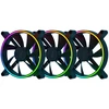 Razer | Kunai Chroma RGB 140mm LED | PWM našumo ventiliatorius - 3 pakuotė | Hidraulinis