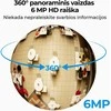 Išmanioji 360° panoraminė vidaus žuvies akies kamera Reolink Fisheye W520, 6 MP,  microSD, Wi-Fi