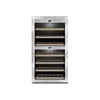 Caso | Wine cooler | WineComfort 660 Smart | Energy efficiency class G | Free standing | Bottles capacity 66 | Nerūdijantis plienas/Juodas