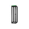 APC Easy Rack 600mm/48U/1000mm, su stogu, ratukais, kojelėmis ir 4 laikikliais, be šoninių panelių, juodas | Schneider Electric
