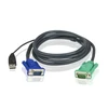 ATEN 2L-5203U ATEN KVM kabelis (HD15-SVGA, USB, USB) - 3m