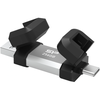 Silicon Power Dual USB Drive | Mobile C51 | 256 GB | USB Type-C/Type-A | Sidabrinis
