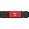 Kietasis diskas Silicon Power DS72 USB atmintinė 1 TB USB A tipo / C tipo 3.2 Gen 2 (3.1 Gen 2) Raudona