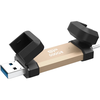 Kietasis diskas „Silicon Power DS72“ USB atmintinė 500 GB A tipo USB / C tipo USB 3.2 Gen 2 (3.1 Gen 2) Auksinė