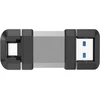 „Silicon Power Dual USB Drive“ | Mobilus C51 | 64 GB | USB Type-A ir USB Type-C | Sidabrinis