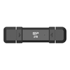 Silicon Power Portable Išorinis kietasis diskas SSD | DS72 | 500 GB | USB Type-A/USB Type-C 3.2 Gen 2 | Juodas