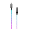 Fixed Fiksuotas USB-C/USB-C su PD palaikymu, 1,2 m, 60 W, „Rainbow“