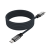 Fixed Fiksuotas | Magnetinis pintas laidas USB-C/USB-C, USB 2.0, pilkas | FIXDBM-CC2-GR