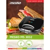 Sumuštinių keptuvas Mesko sumuštinių keptuvė MS 3032 Juodas, 750 W, lėkščių skaičius 1, sumuštinių skaičius 2 sumuštiniai / 4 trikampiai sumuštiniai