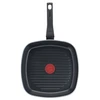 TEFAL | B5694053 Easy Plus | Kepsnių keptuvė | Grilis | Skersmuo 26 cm | Fiksuota rankena