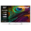 Sharp 4K QLED MiniLED televizorius | 50JP7265E | 50 | Išmanusis televizorius | „Google TV“ | UHD | Sidabras