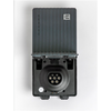 Teltonika Energy TeltoCharge 16A, 3 phase, 11kW, socket type 2, WiFi/BLE/ETH/NFC/RS485 slate pilkas color