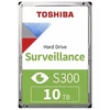 TOSHIBA BULK S300 Pro stebėjimo sistemos kietasis diskas 10 TB 3,5 colio SATA 7200 aps./min.