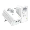 TP-LINK | AV1000 2-port Gigabit Passthrough Powerline Starter Kit | TL-PA7027P RINKINYS | 10/100/1000 Mbit/s | Ethernet LAN (RJ-45) jungtys 2 | Nėra „Wi-Fi“ | Papildomas lizdas