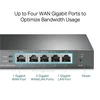 Šakotuvas TP-Link SafeStream Multi-WAN VPN Maršrutizatorius | TL-ER605 | 802.1q | 10/100/1000 Mbit/s | Ethernet LAN (RJ-45) jungtys 1 Fiksuotas Gigabit LAN prievadas | Tinklelio atramos Nr. | MU-MiMO Nr. | Nėra mobiliojo plačiajuosčio ryšio