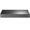 Šakotuvas TP-LINK 10 prievadų Gigabit PoE+ jungiklis 8 Gigabit PoE+ prievadai, 1 Gigabit RJ45 prievadai ir 1 Gigabit SFP lizdai 802.3at/af 63W PoE galia